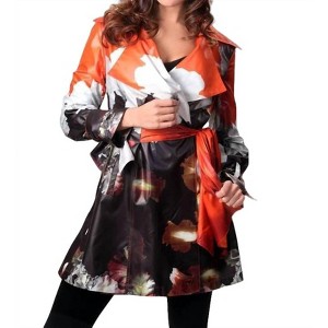Women's Mural Trench Rain Jacket - ANGEL - 1 of 2