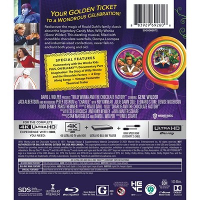 Willy Wonka and the Chocolate Factory (4K/UHD + Blu-ray + Digital)