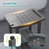 Sonkuki HIPS Waterproof Shower Benches for Inside with Shower Head Holder for Spa, Bath, Shaving Legs - 4 of 4