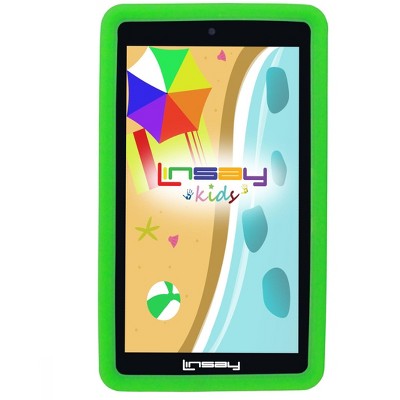 LINSAY 7" Kids Funny Tablet 64GB STORAGE New Android 13 Bundle