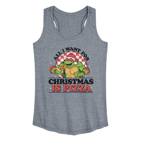 Women's - Teenage Mutant Ninja Turtles - All I Want For Christmas Graphic Racerback Tank - image 1 of 4