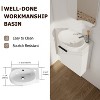 Vynxaria Soft Close Doors Bathroom Vanity With Sink,16 Inch For Small Bathroom - 3 of 4