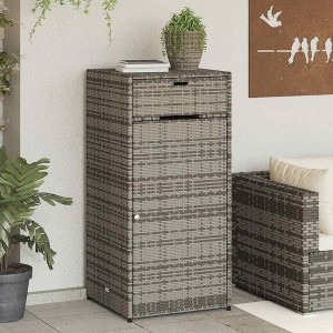 Garden Storage Cabinet Gray vidaXL - 1 of 4