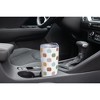 Elanze Designs 20 oz Stainless Steel On the Go Insulated Travel Tumbler With Push Top Lid, Pastel Pumpkin Print White - 3 of 4