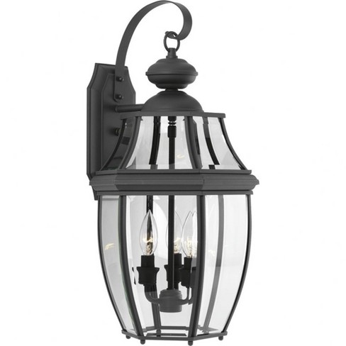 Progress Lighting Onion Lantern Collection 4-Light Textured Black