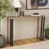 Carlino Console Table - CNS4208A - Light Brown/Black - Safavieh - 2 of 4