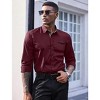 COOFANDY Mens Dress Shirt Long Sleeve Casual Button Down Paisley Shirts Party Wedding Dress Shirt - 2 of 4