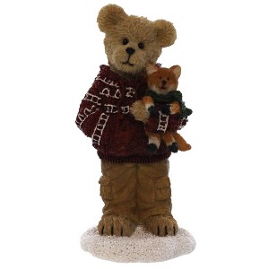 Boyds Bears Resin 4.5 Inch Cooper Goodfriend With Sly Christmas Bearstone Animal Figurines - 1 of 3
