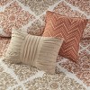 NicBex 6 Pcs Transitional Printed Comforter Set, Bedding Set Features Small Leaf Print Bedding Comforter Sets with Throw Pillows, Machine Washable - 2 of 4