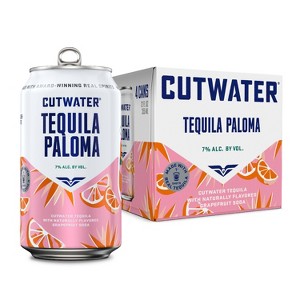 Cutwater Grapefruit Tequila Paloma Cocktail - 4pk/355ml Cans - 1 of 4