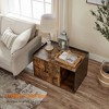 Litter Box Enclosure Cat Litter Box Furniture Hidden with Front Entry Modern Cat House - 3 of 4