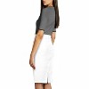 Women's Stretch Denim Skirt - Destructed Mini & Pencil Skirts with Functional Pockets Sk19411-white - 3 of 4
