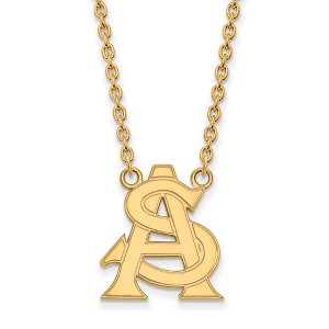 Black Bow Jewelry 10k Yellow Gold Arizona State Sun Devils NCAA Necklace 18 Inch - 1 of 4
