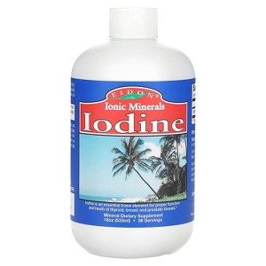 Eidon Ionic Minerals Potassium Iodide Supplement - Liquid Iodine Drops, Supports Energy Levels and Thyroid Health, Bioavailable, No Additives or - 1 of 2