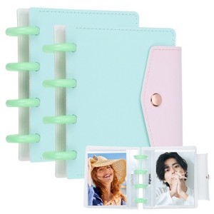 Unique Bargains Detachable Kpop Binder Button Design Photocard Holder Book 2 Pcs - 1 of 4