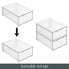 Stackable Pull-Out Sliding Storage Drawer - Set of 2 - Clear - 4 of 4