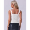 Allegra K Women's Sequin Sparkly Glitter Sleeveless Camisole Corset Tank Top - 4 of 4