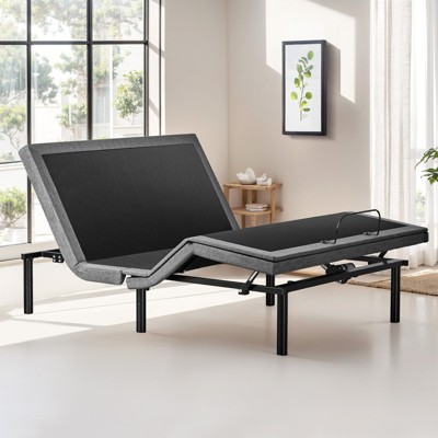 Vynxaria Full Size Electric Adjustable Bed Frame Wireless Remote, Head (0-60°)/Foot (0-40°) Incline, Zero Gravity, Easy Assembly