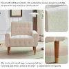 CAVINAS Velvet Accent Chair with Mid-Height Tufted Backrest,Modern Upholstered Living Room Chairs,Reading Chairs for Living Room - 4 of 4