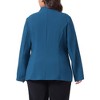 Agnes Orinda Women's Plus Size Button Long Sleeve Office Work Business Suit Blazers - 4 of 4