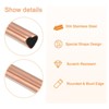Unique Bargains 304 Stainless Steel Durable Reusable Heart Shape Drinking Straw 8.46" x 0.31"(L*W) - 3 of 4