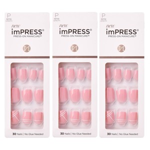 Kiss imPRESS Press-On Manicure Petite Fake Nails - Timeless Day - 3pk - 90ct - 1 of 4