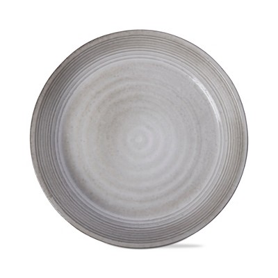 tagltd Loft Speckled Reactive Glaze Stoneware Dinnerware Plate 10 inch Grey Dishwasher Safe