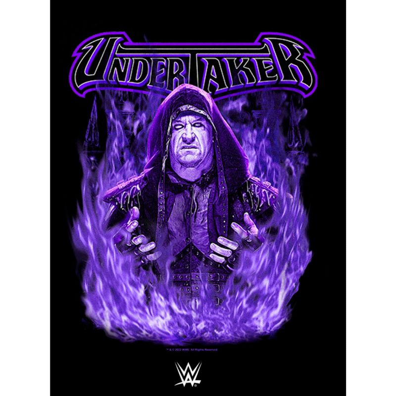 Boy's WWE Undertaker Purple Flames T-Shirt, 2 of 6