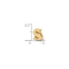 Black Bow Jewelry Letter S Bead Charm in 14k Yellow Gold Plated Sterling Silver - 3 of 4