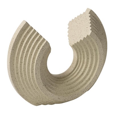 SYFERLORY Bechive Wave Abstract Statues Shelf Decor, Resin Gold Modern Art Sculpture Decoration