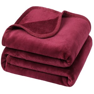 PiccoCasa 330 GMS Microfiber Polyester Luxury Flannel Fleece Soft Bed Blankets - 1 of 4