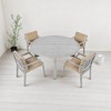 Mshliw 6-Piece Outdoor Dining Set with Acacia Wood Table - 4 of 4