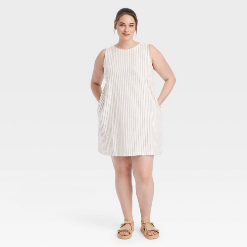 White linen 2025 dress target