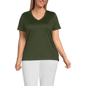Lands' End Women's Relaxed Supima Cotton T-Shirt - 1 of 3