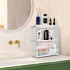 NewHome "3-Tier Acrylic Countertop Organizer, Vanity Storage Rack, Bathroom & Desk Shelf for Cosmetics & Cups" White - 3 of 4