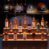 LED Lighted Liquor Bottle Display Shelf Bar Display Shelf, DIY Illuminated Bottle Shelf with App & Remote Control Freestanding Holding Bottles for Home Bar, Party - 3 of 4