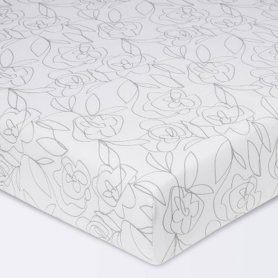 Fitted Crib Sheet - Cloud Island™ Line Floral