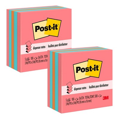 Value Post-it Sticky Notes 70x70mm Heart Shaped Mixed Pink (1 x 225 Sheets)