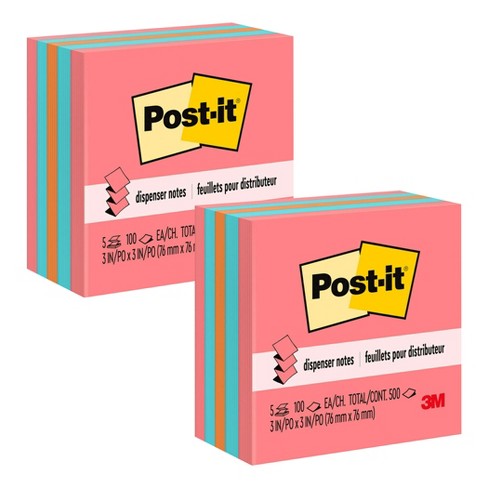 Post-it Neon Large Sticky Notes 45 Sheets Per Pad 152mm x 101 mm Pack Of 4  Pads