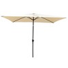 CAVINAS 6 x 9 FT Patio Umbrella with Push Button Tilt and Crank,Outdoor Waterproof Umbrella for Backyard,Poolside,Deck,Base Not Included - 2 of 4