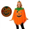 Clotth Women's Halloween Pumpkin Costume - Glow in The DarkPullover  Set,Includes Headband and Candy Bag,Halloween Cosplay Outfit,Orange - Free size - 4 of 4