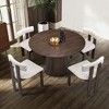 CAVINAS Dining Chairs Kitchen Chairs Set of 2 Boucle Upholstered Kitchen Side Chairs with Open Back for Kitchen - 2 of 4