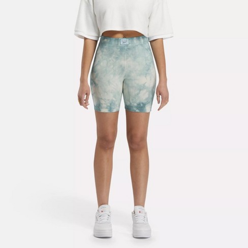 Reebok Classics Natural Dye Marble Bike Shorts Xs Hoops Blue : Target