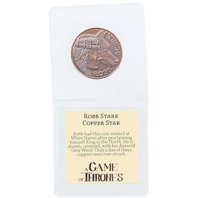 Nerd Block Game of Thrones Robb Stark Cooper Star Coin Replica