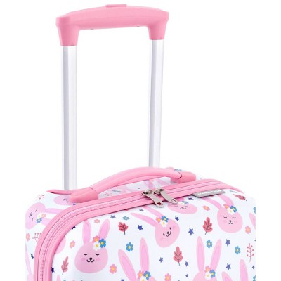 Kids' 5-Piece Pink Bunny Hard Shell Spinner Luggage Set