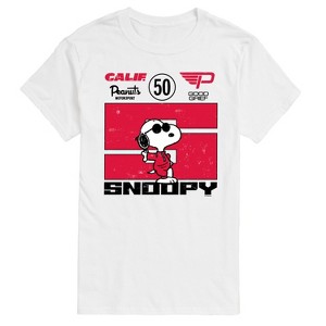 Men's - Peanuts - Racer Snoopy Short Sleeve Graphic T-Shirt - 1 of 4