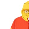 Boys Bart Simpson Costume Hoodie - The Simpsons Bart, Homer, Lisa, Krusty and Marge Cosplay Dress Up Costume Hoodie - 3 of 4