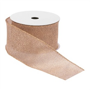 Pink Shimmer Wired Ribbon (Set of 2) - 1 of 2