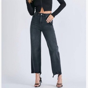 Women's 27" Inseam Tracey High Waist Wide Straight Jeans - HIDDEN - 1 of 3