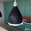 Hunter Fans 14.25" Bluff View Pendant Ceiling Light Flat Matte Black Finish - 3 of 4